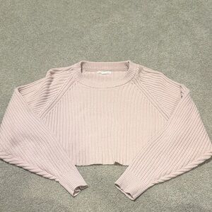 Aeropostale Light Pink Ribbed Crop Top